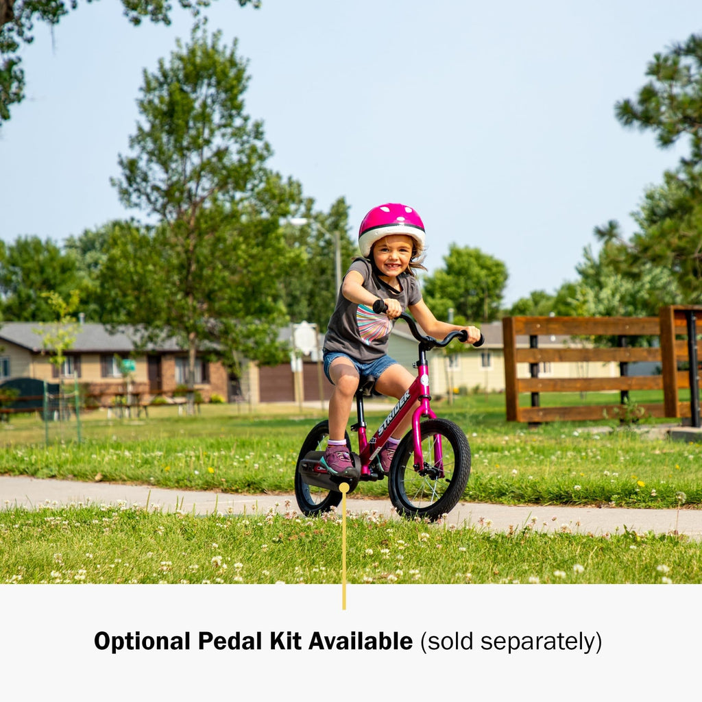 Strider 14x Classic, Balance Bike for Kids 3 to 6 Years - Includes Kid Sized Grips, Padded Seat, Performance Footrest, All-Purpose Tires-Easy Assembly, Tool-Free Adjustments