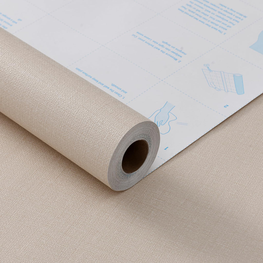 Grasscloth Peel and Stick Wallpaper 20.8"x394" Gray Thick Fabric Textured Linen Classic Faux Grassweave Neutral Removable Wallpaper Vinyl Film Roll for Home Use