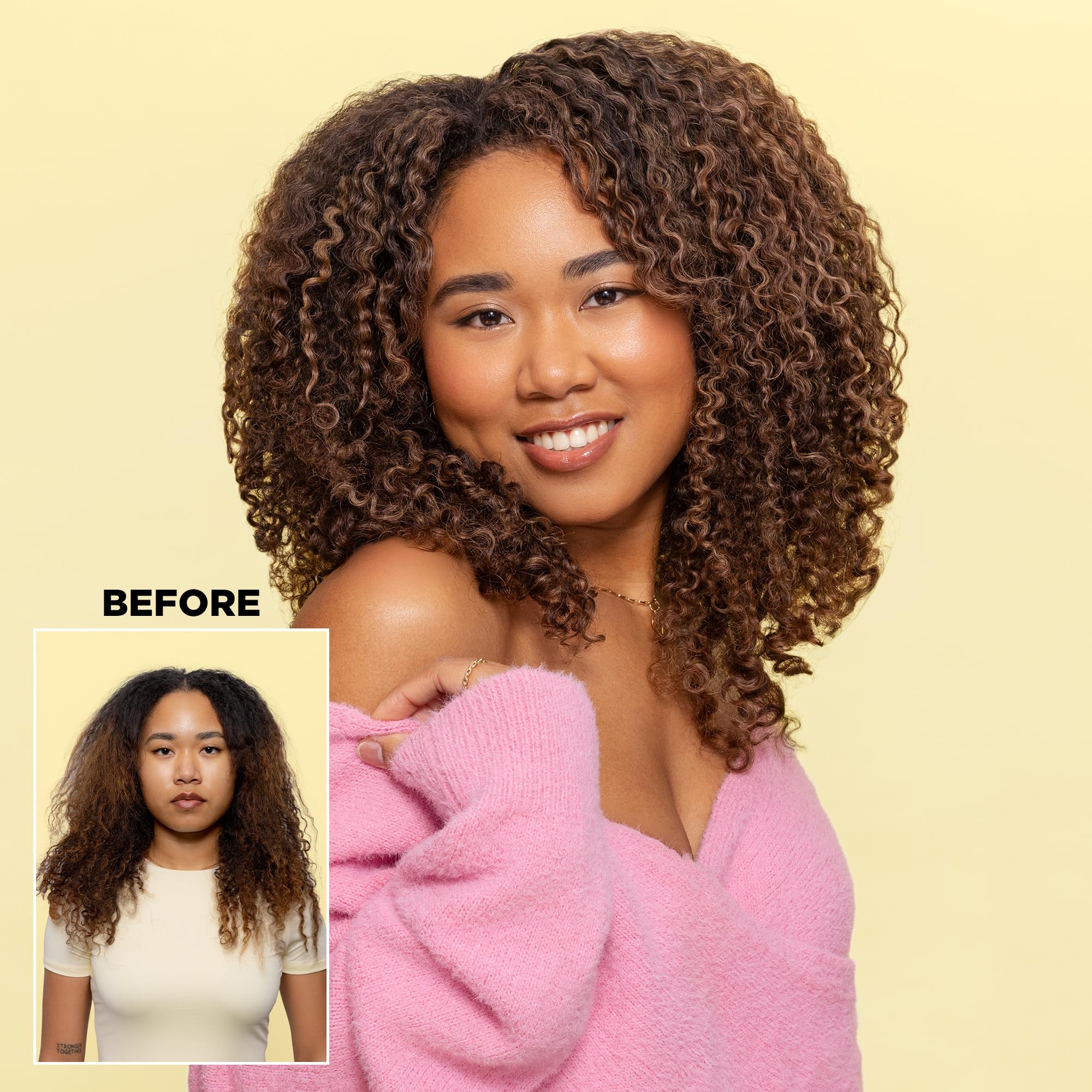 Design.Me BOUNCE.ME Curl Balm and Cream for Curly Hair with Nourishing Argan Oil | Wave, Coil, and Curl Defining Cream | Sulfate Free and Paraben Free (8.5 Fl Oz)
