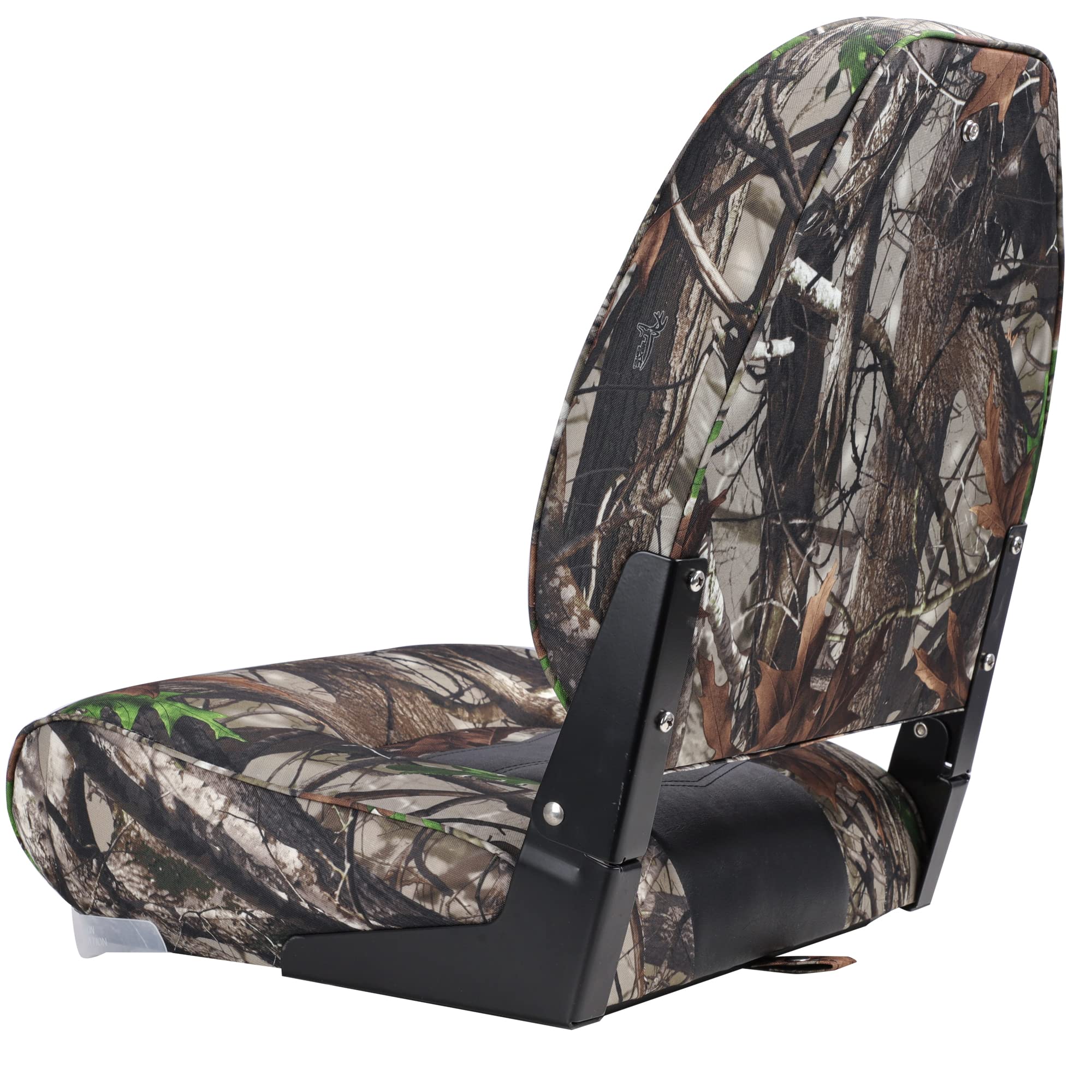 NORTHCAPTAIN Marine Boat Chair 2 Pack,Camo High Back Folding Fishing Boat Seat for Fishing, Bass/Jon/Pontoon Boats, 4 Mounting Screws Included