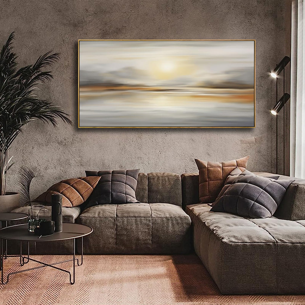 VHMING Abstract Wall Art Artwork Retro Trees Pictures Decor Canvas Painting Framed Ready to Hang Living Room Bedroom and Office Wall Decor 20x40 Inch