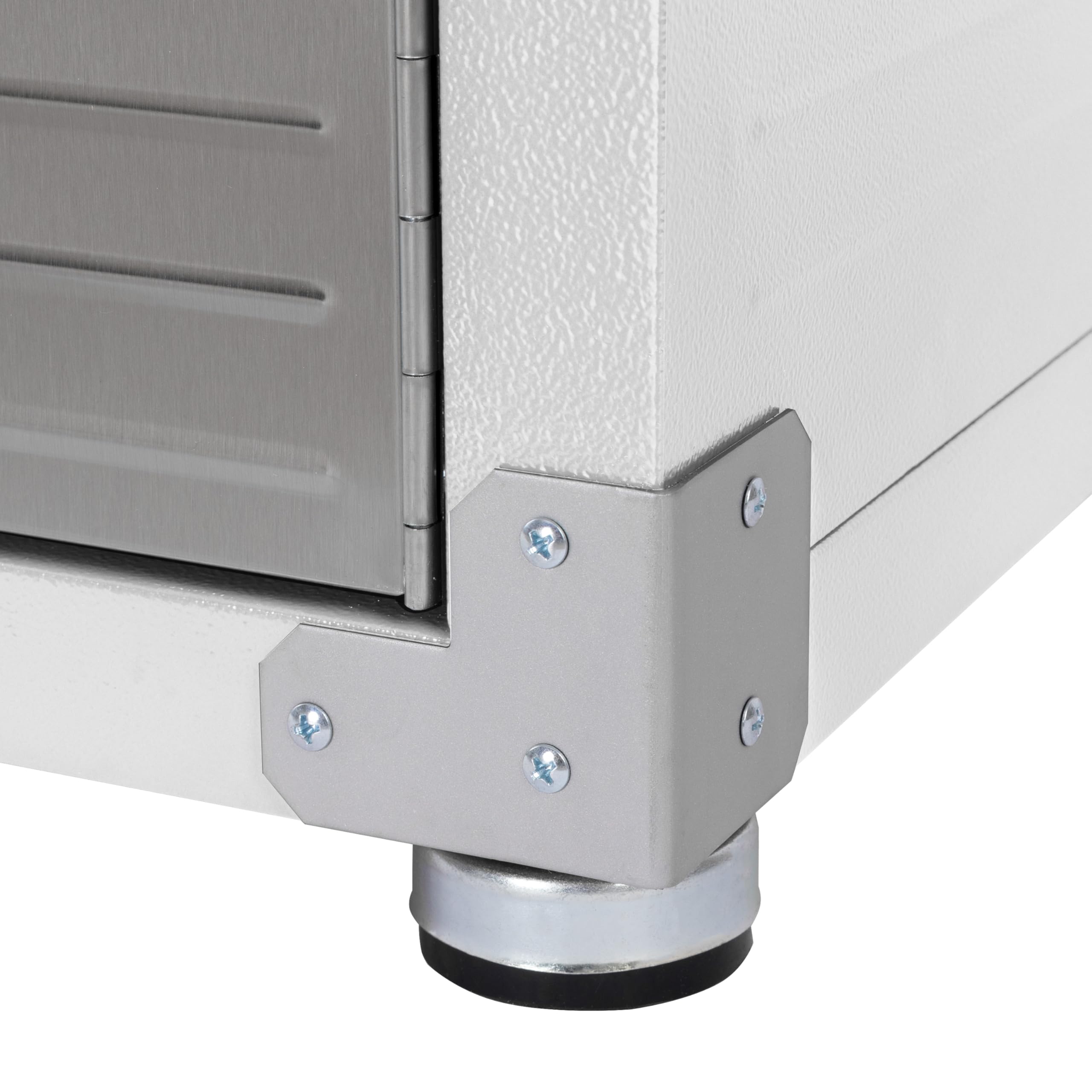 Seville Classics UltraHD Solid Steel Lockable Metal Storage Cabinet Locker Organizer, w/Adjustable Shelves for Garage, Warehouse, Office, Classroom, Granite, 30" W x 18" D x 72" H
