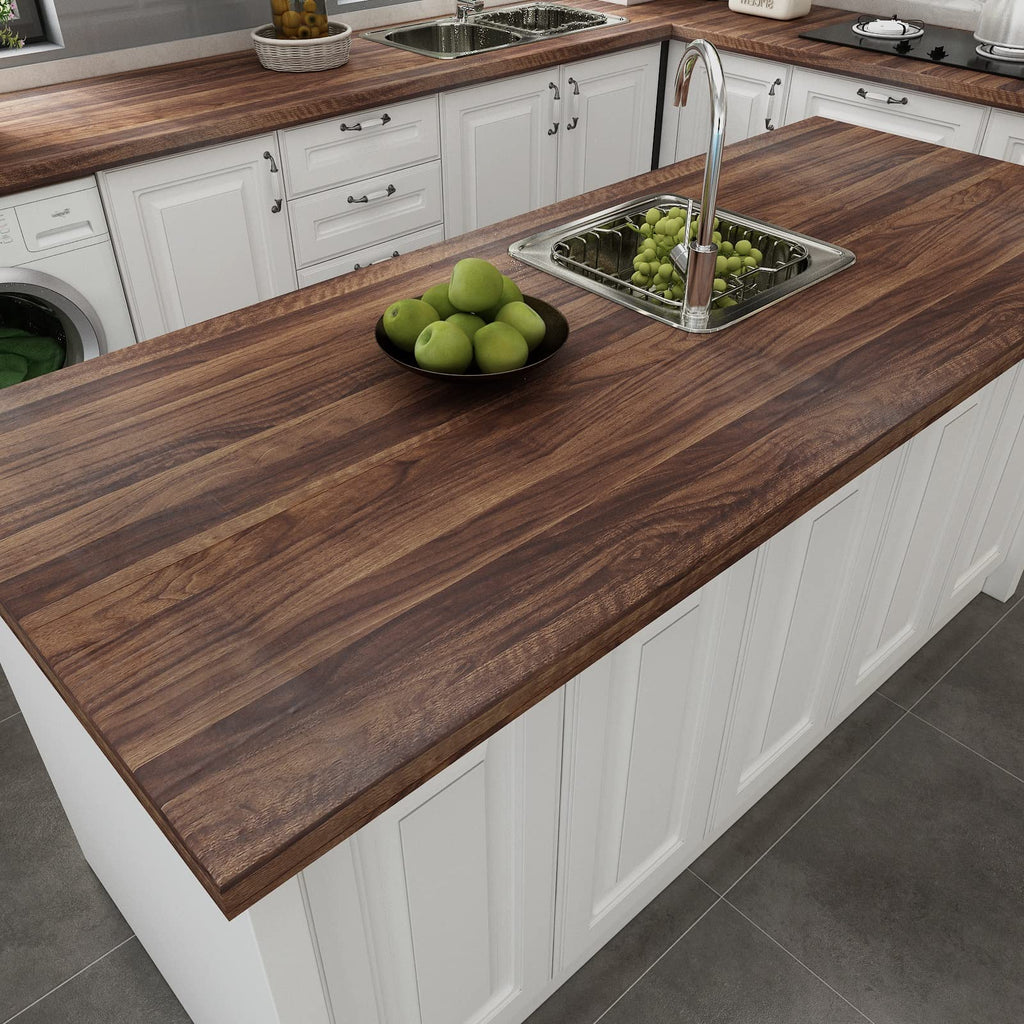 Decotalk Wood Contact Paper Wood Grain Contact Paper for Countertops Walnut Wood Countertop Vinyl Wrap Peel and Stick Wallpaper Dark Brown Wood Self Adhesive Contact Papers for Cabinets 12x120 inch