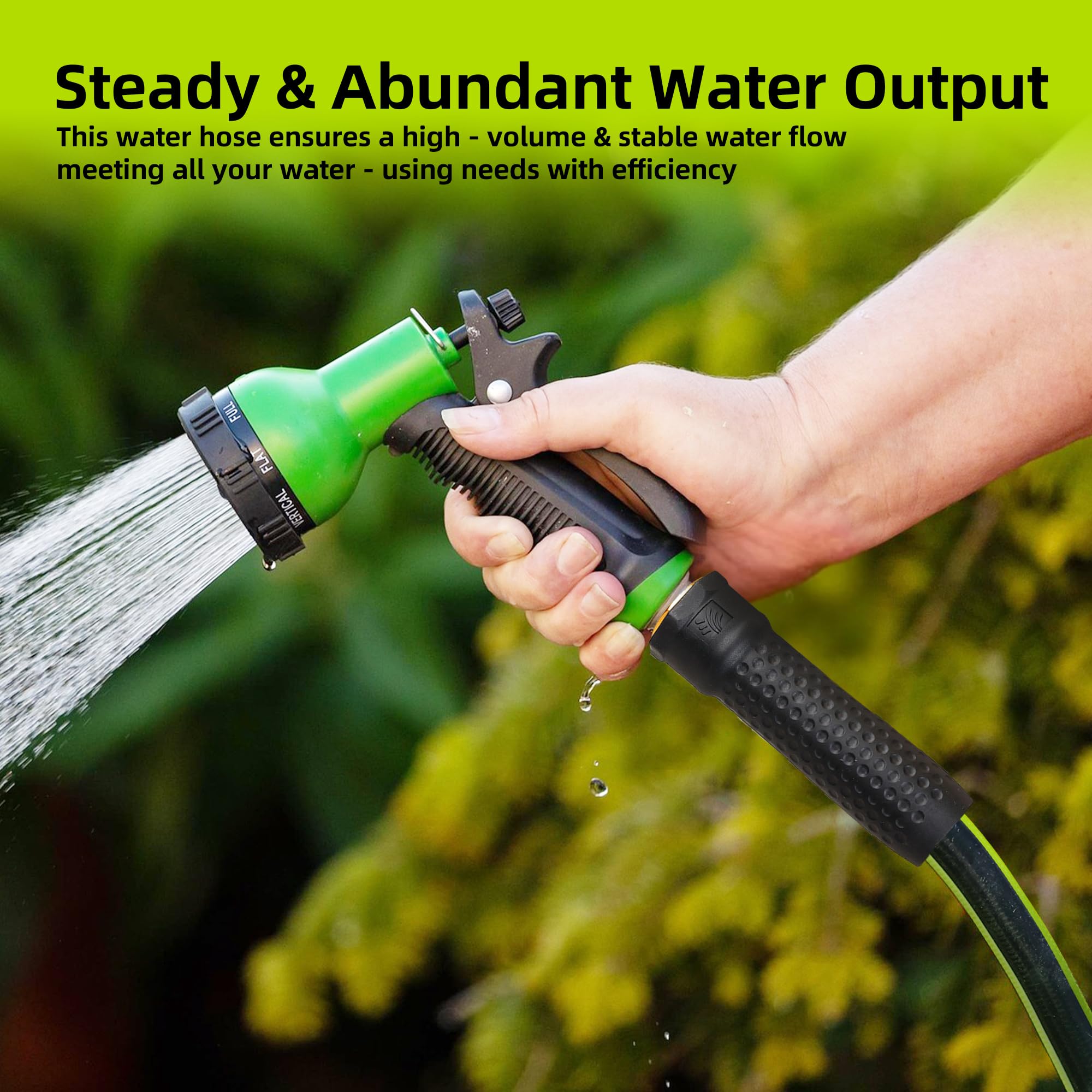 Worth Leader Short Garden Hose 3/4 in. x 2 ft. - Heavy Duty Lightweight PVC Water Hose - Flexible, No Kink, Leakproof, Male to Female Fittings - 200PSI Work & 500PSI Burst, for Lawn & Commercial Use