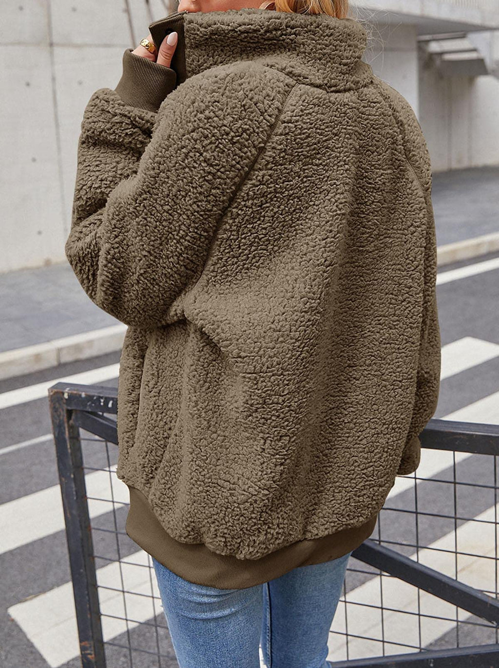 MEROKEETY Womens Fleece Sherpa Jacket Fall Winter Coats 2026 Fuzzy Button Down Warm Outerwear with Pockets