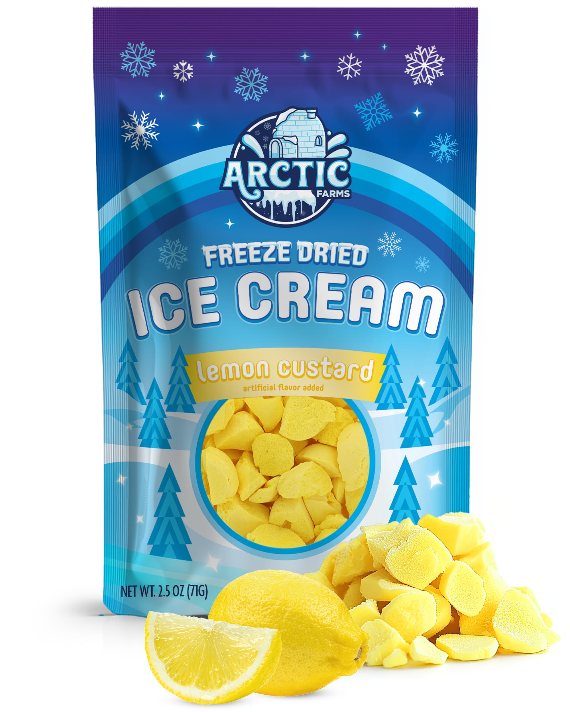 Arctic Farms Freeze Dried Ice Cream Bits Bagged and Boxed - Does Not Melt (1lb, S'mores)