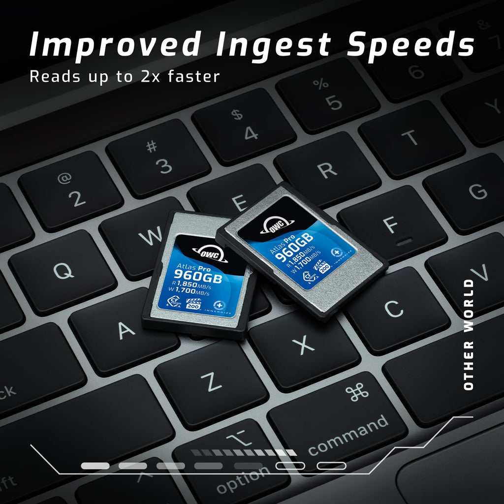OWC 240GB Atlas Pro High Performance Cfexpress 4.0 Type A Memory Card Professional Grade, up to 1850MB/s Read and 1700MB/s Write Speed