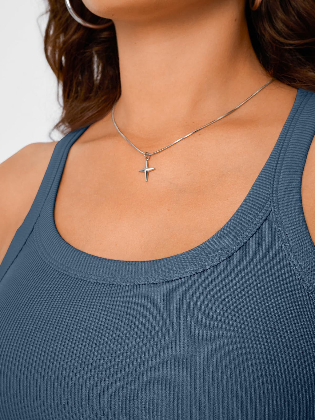 Trendy Queen Women's Tank Tops Crop Camisole Summer Fashion Sleeveless Ribbed Workout Basic Going Out Gym Spring Clothes 2026