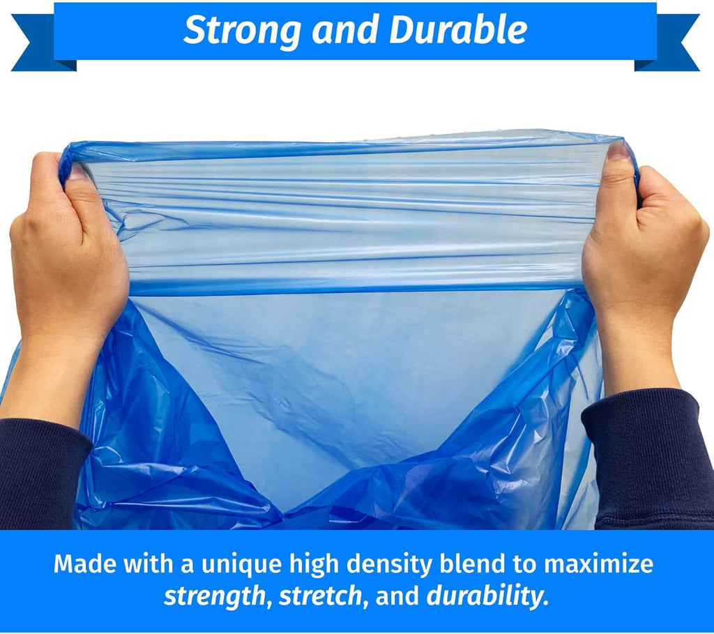 Reli. SuperValue 55-60 Gallon Recycling Bags | 150 Count | Blue Trash Bags | Made in the USA