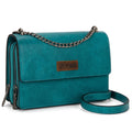 Wrangler Flap Crossbody Purse for Women Shoulder Bag Vintage Wallets with Chain Strap