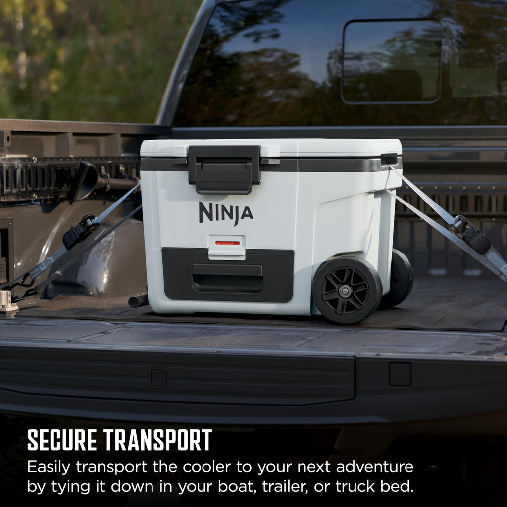 Ninja FrostVault | 65qt Wheeled Cooler with Cold Dry Zone | Integrated Fridge-Temp Dry Storage Drawer | Premium Heavy-Duty Insulated Cooler | Keeps Ice for Days | Charcoal Gray | FB265CG