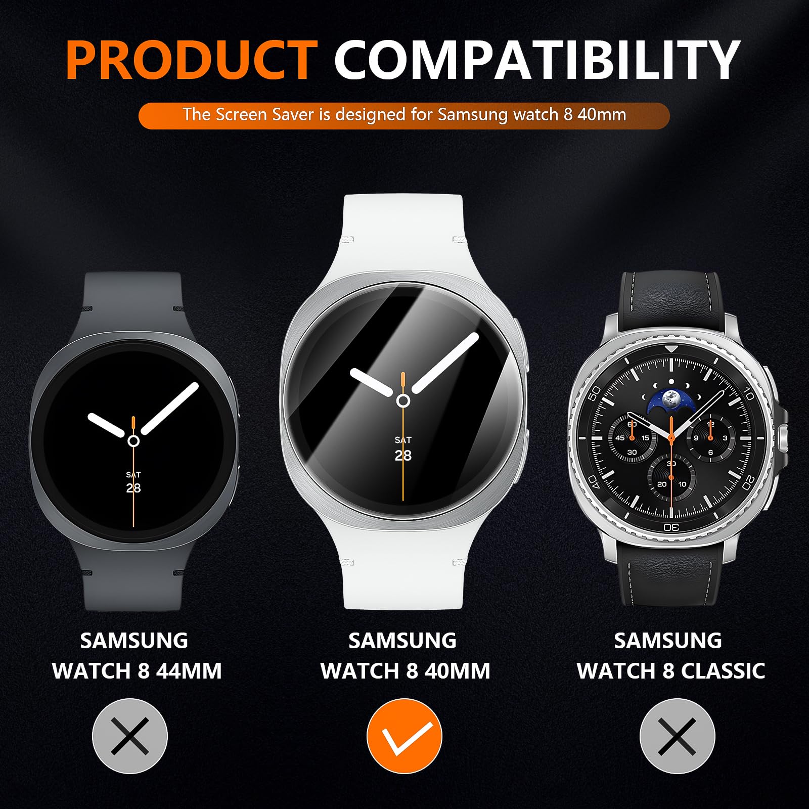 Suoman 4-Pack for Samsung Galaxy Watch 4 Classic 46mm Tempered Glass Screen Protector for Galaxy Watch 4 Classic 46mm Smartwatch [2.5D 9H Hardness] [Anti-Scratch]