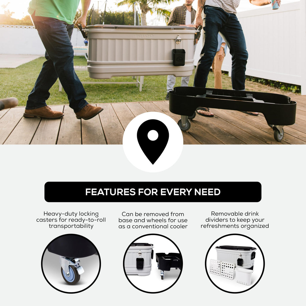Igloo Hard Cooler | Polar & Party Bar Series | Insulated Ice Chests