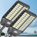 Deepn 9000W Solar Street Light, Bright LED Security Solar Flood Light with Motion Sensor & Dusk to Dawn, IP67 Waterproof Commercial Lights Outdoor for Outside, Parking Lot, Street, Yard (2)