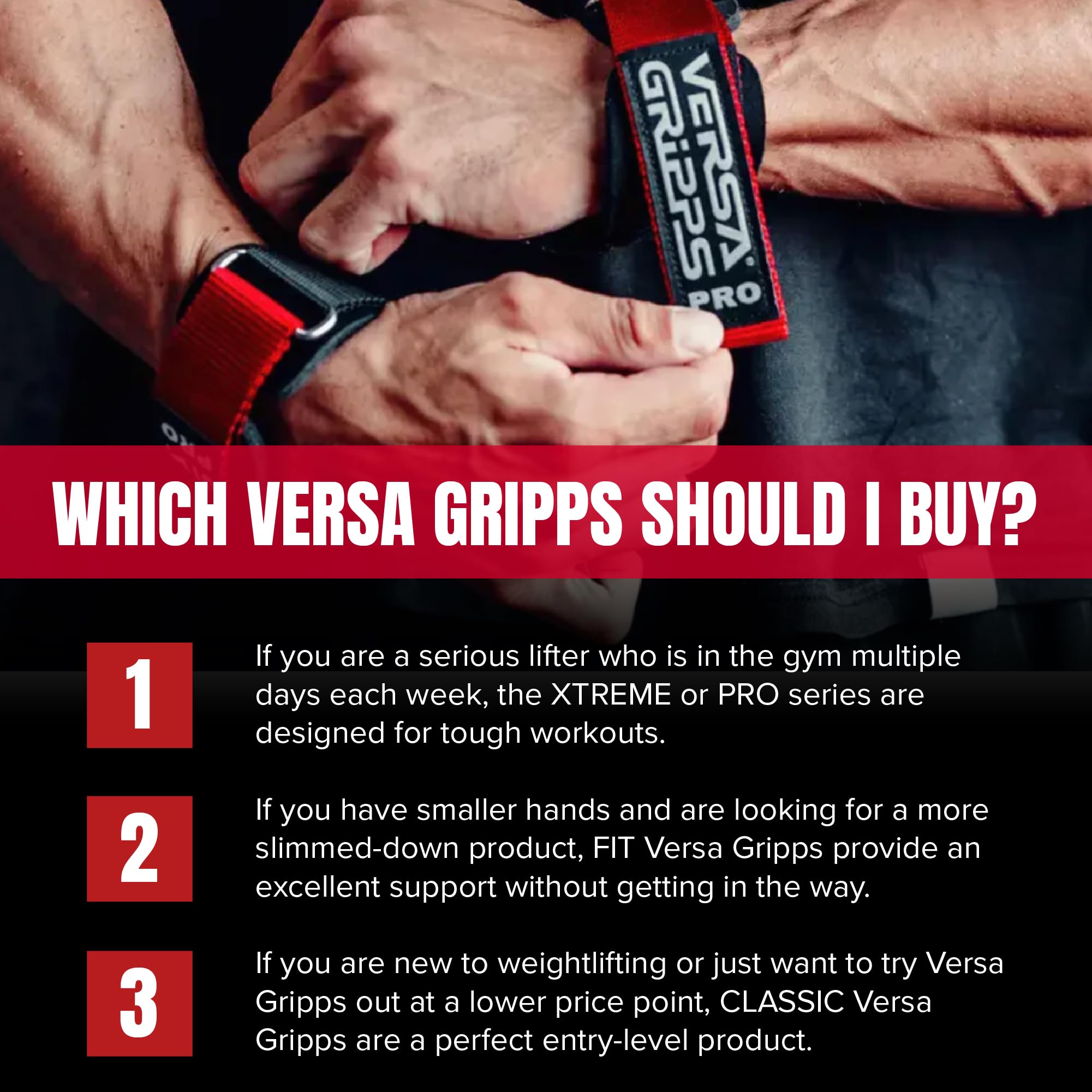 Versa Gripps Pro, Made in USA, Wrist Straps for Weightlifting Alternative, Best Training Accessory