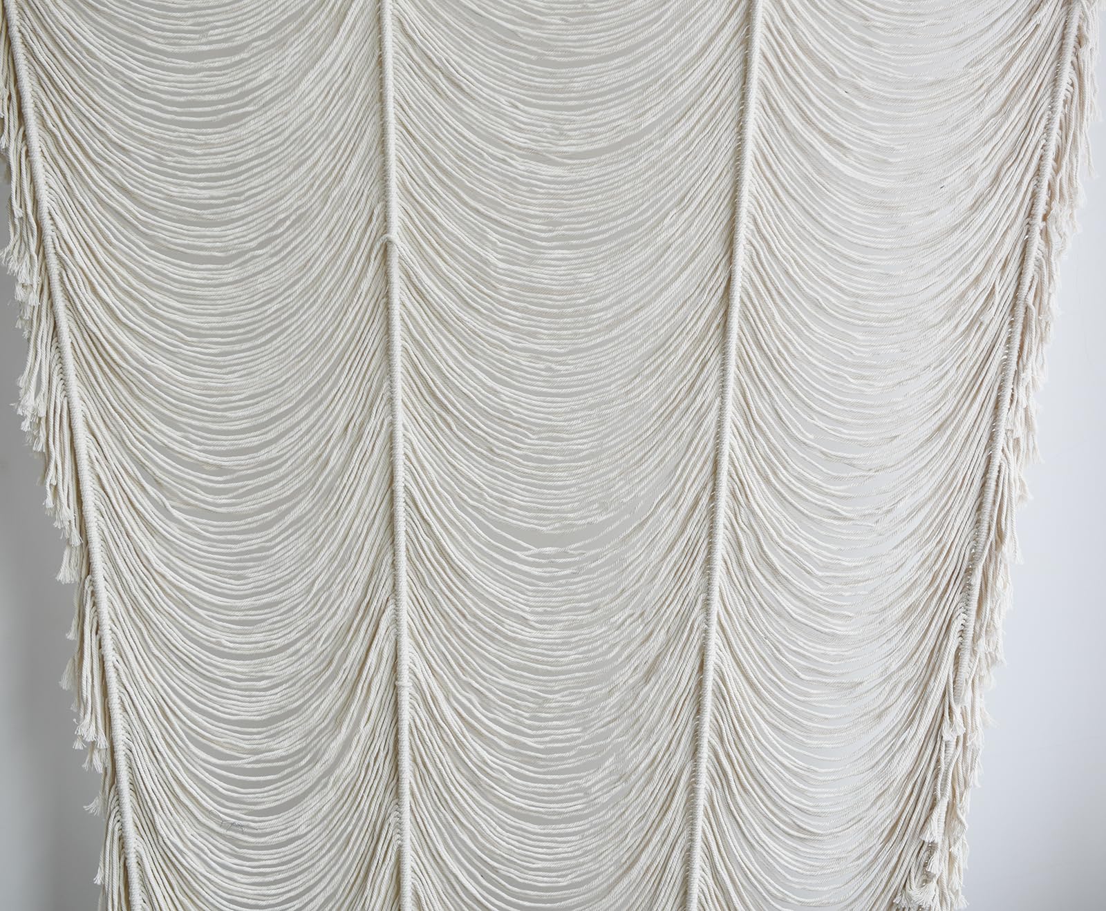 Flber Macrame Curtain Window Macrame Room Divider Doorway Curtain Boho Macrame Wall Hanging Living Room Bedroom Decor 42" W x 75" H