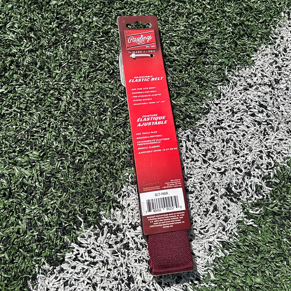 Rawlings | Elastic Game Day Belt | Baseball/Softball | Adult/Youth | Multiple Colors
