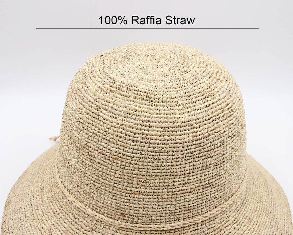 Women's Bucket Hats Fashion Womens Summer Beach Sun Straw Hat