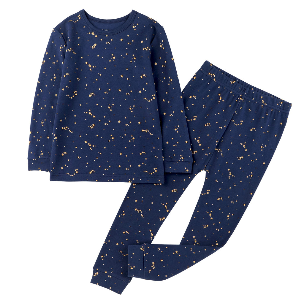 Owlivia 100% Organic Cotton Baby Long Sleeve Pajama Sets, Toddler Boy Girl 2-Piece Sleepwear