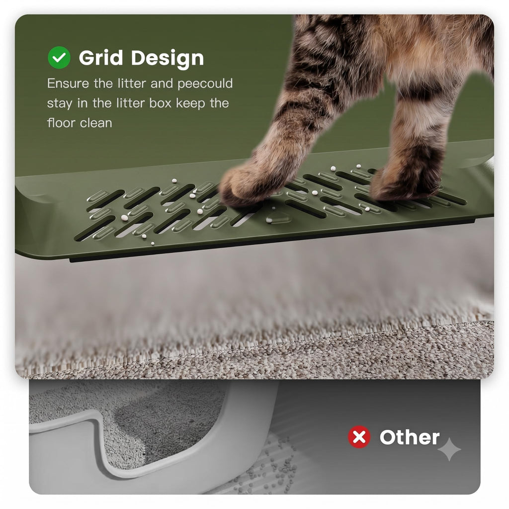 Extra Large XXL Stainless Steel Cat Litter Box with Lid, 26" L x 18" W x 12" H Metal Litter Box with Hight Sides for Big Cats & Multiple Cats, Never Absorbs Odors, Anti-Urine Leakage, Easy Cleaning