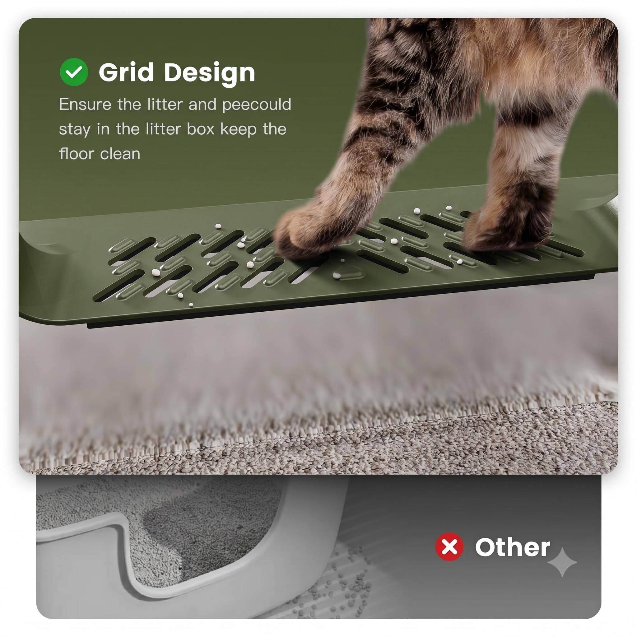 Extra Large XXL Stainless Steel Cat Litter Box with Lid, 26" L x 18" W x 12" H Metal Litter Box with Hight Sides for Big Cats & Multiple Cats, Never Absorbs Odors, Anti-Urine Leakage, Easy Cleaning