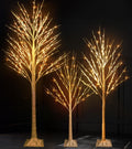 Dazzle Bright Lighted Tree, 6 Ft Birch Tree with Fairy Lights for Decoration Inside Outside, Birch Tree with 144 LED Lights for Christmas Holiday Wedding Home Room Decor, 2 Pack
