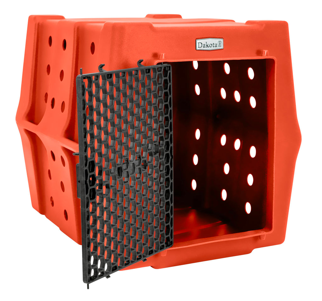 Dakota 283 Canine Rough and Tough Economy Dog Crate w/ Removable Two-Way Door - Heavy Duty Outdoor Kennel for Medium Breed Dogs (Coyote Granite, Intermediate)