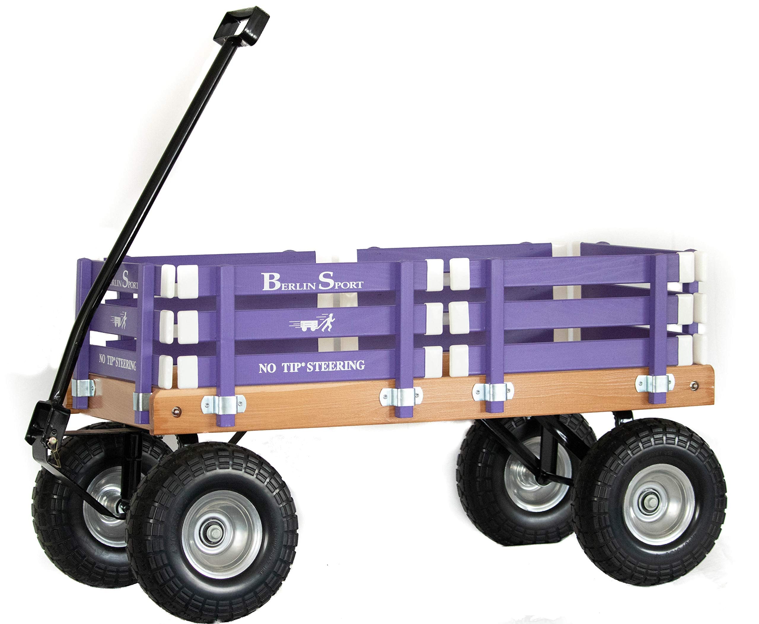 Berlin Flyer Sport Wagon - Model F410 - Amish Made in Ohio, USA - 10" No-Flat Tires (Blue)