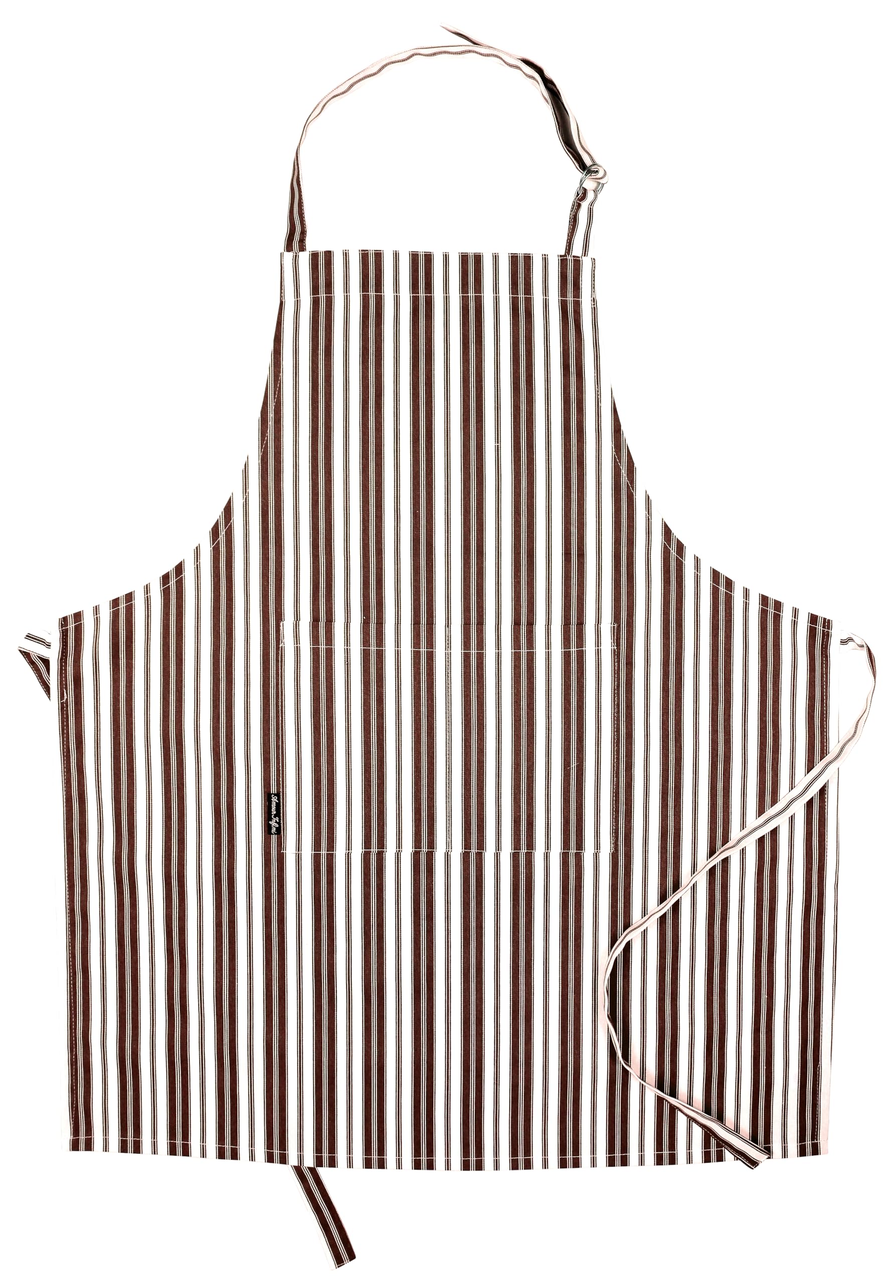 AMOUR INFINI Cotton Aprons for Women with Pocket, Adjustable Strap & Waist Ties - Washable Aprons for Baking, Cooking, Gardening (27.5 x 33 Inches - Blooming Floral)