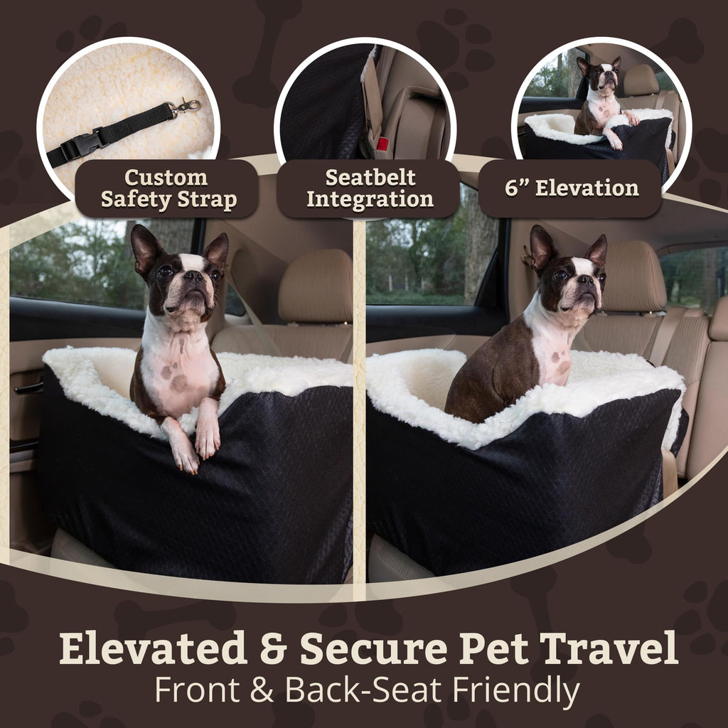 SNOOZER PET Products Lookout 1 Dog CAR SEAT, Birch Diamond, Small