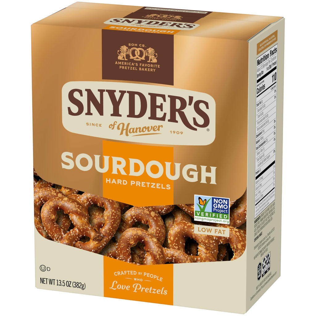 Snyder's of Hanover Pretzels, Sourdough Hard Pretzels, 13.5 Ounce Box