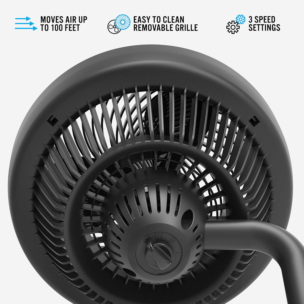 Vornado 623 Mid-Size Whole Room Air Circulator Fan, Black