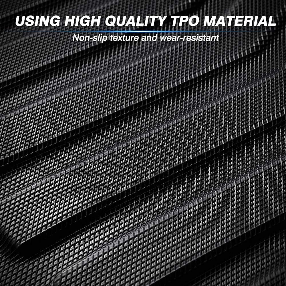 KUST Floor Mats for Tesla Model S Accessories 2012-2024 2025 (Not for Plaid/Long Range) Custom Fit Floor Liners A ll Weather Protection 1st & 2nd Row High Edge Non-Slip