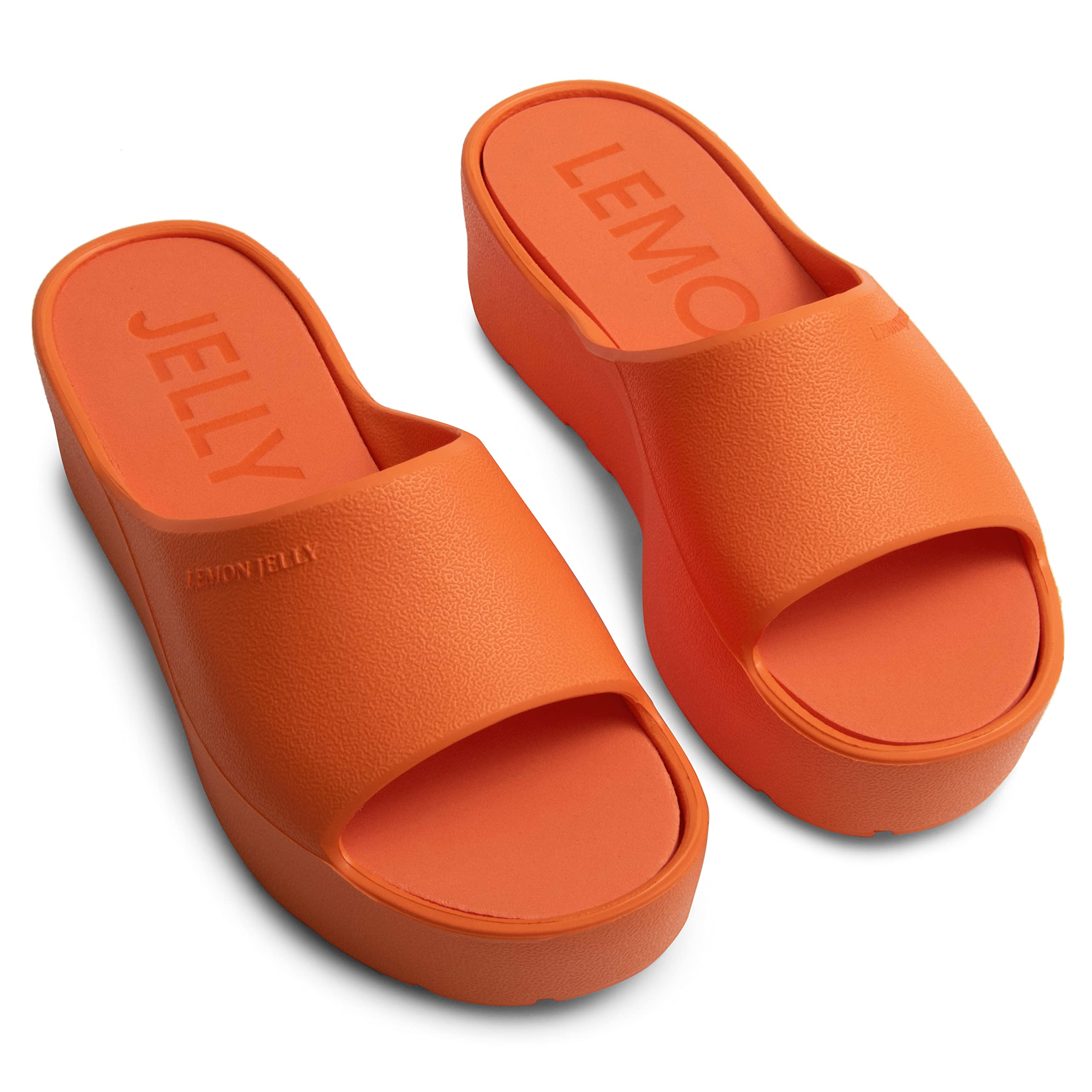 Lemon Jelly Women's Sunny Platform Sandals - Cute Water-Friendly Comfort Wedges for the Beach or Casual Wear - Super Lightweight Slip-On Flip Flops for Ladies