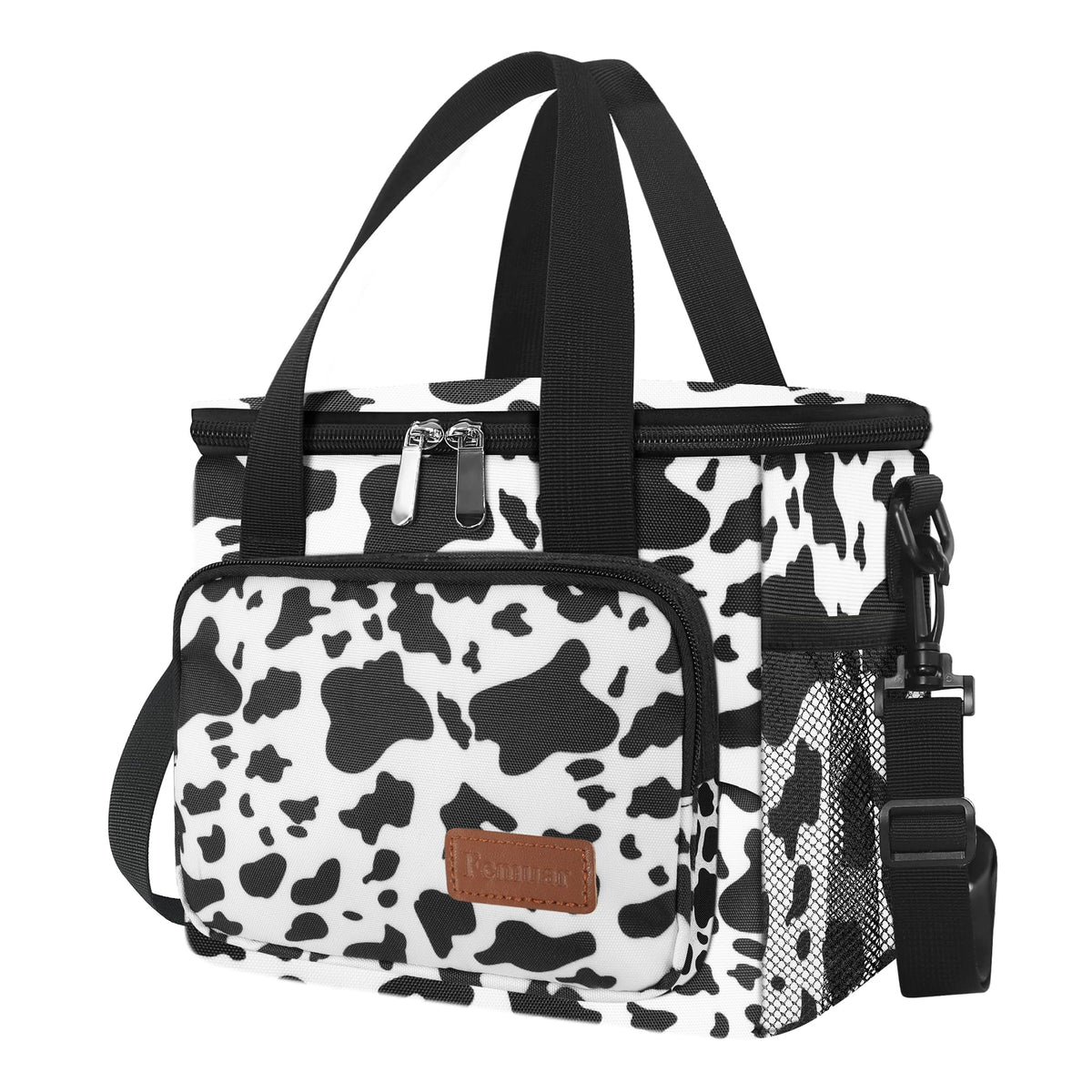 Femuar Lunch Bags for Women/Men, Insulated Lunch Bag for Work Office Picnic - Large Lunch Cooler Bag Leakproof Lunch Box with Adjustable Shoulder Strap for Adults - Grey (15L)