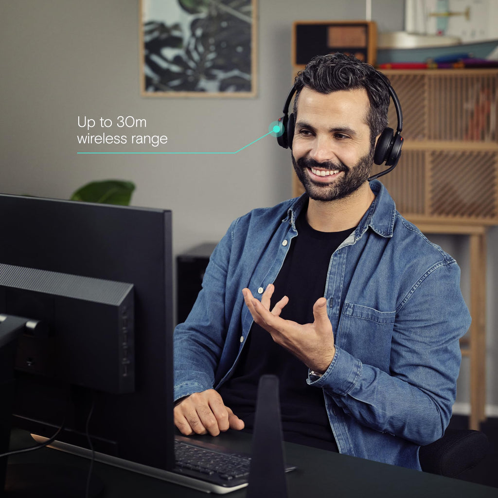 EPOS Impact 1061 ANC High-Performance Bluetooth Headset for PC - Double-Sided, Advanced Noise Cancellation, EPOS AI, Super Wideband Audio, Intuitive Controls, for Professionals in Loud Workspaces