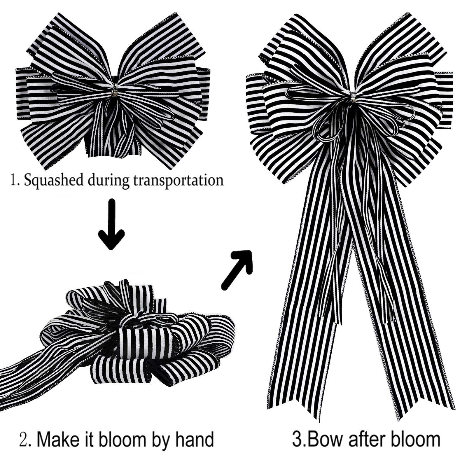 2 Pack Large Burlap Jute Hemp Rope Bows for Wreaths,Rustic Farmhouse Crafts Bow Wrapping Tree Topper Wedding Holiday Birthday Party Wall Home Boho Front Door Decorations
