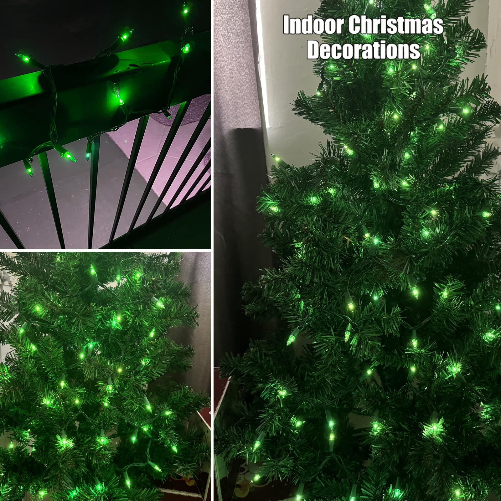 HISHINY Christmas Lights 100 Count Pink Christmas Tree String Lights with Green Wire for Outdoor Indoor Christmas Decorations Wedding Decorations Valentines Day Decor,UL Certified (21feet)