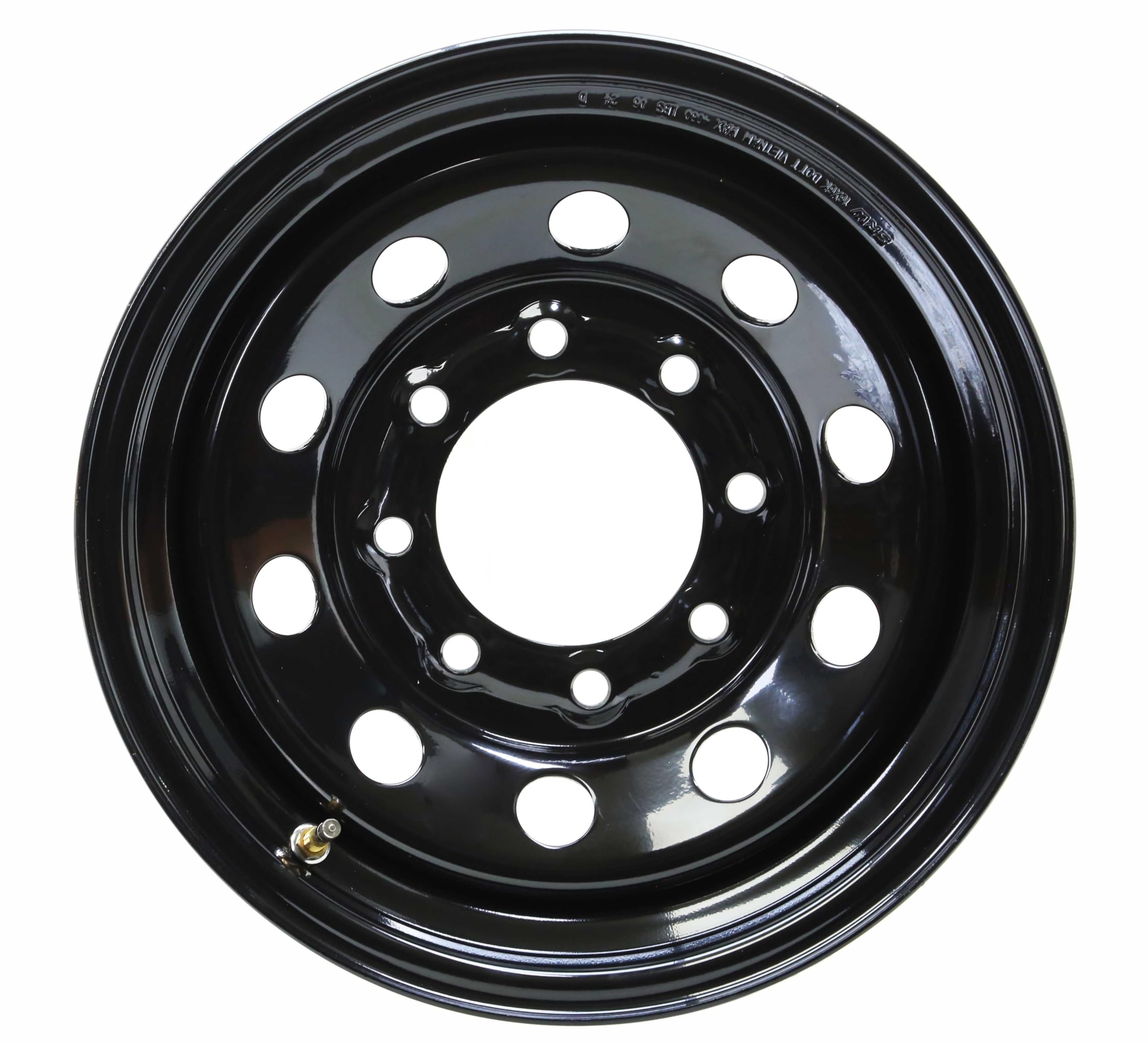 WINDA Trailer Tire Wheel Assembly ST205/75R14 8-Ply D 105L 5 Lug on 4.5" PCD Black Mod Rim