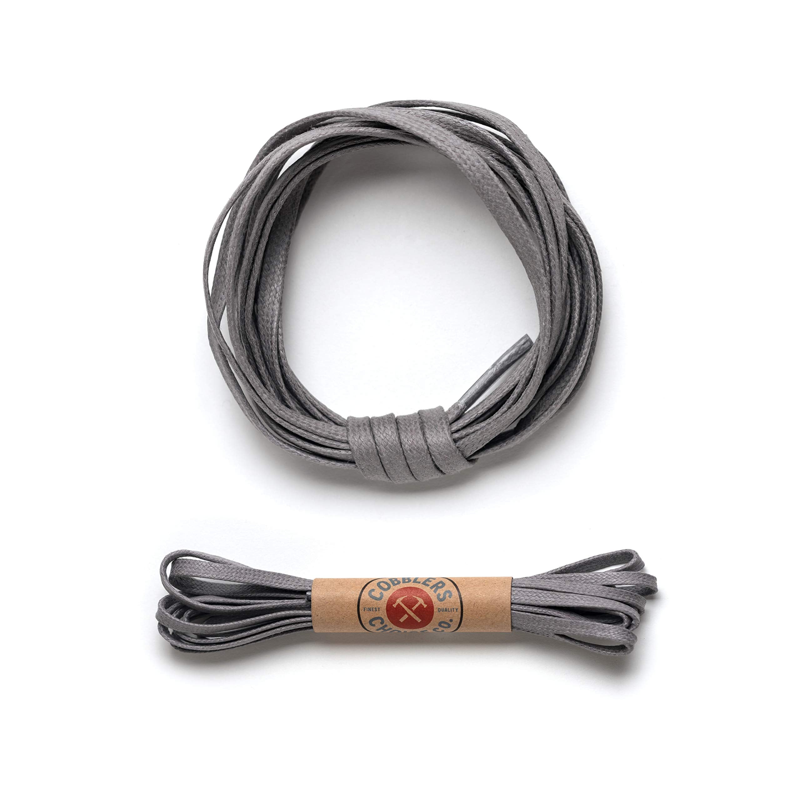 Premium Flat Waxed Cotton Boot Laces - Cobbler's Choice Shoe Laces - Durable and Beautiful!