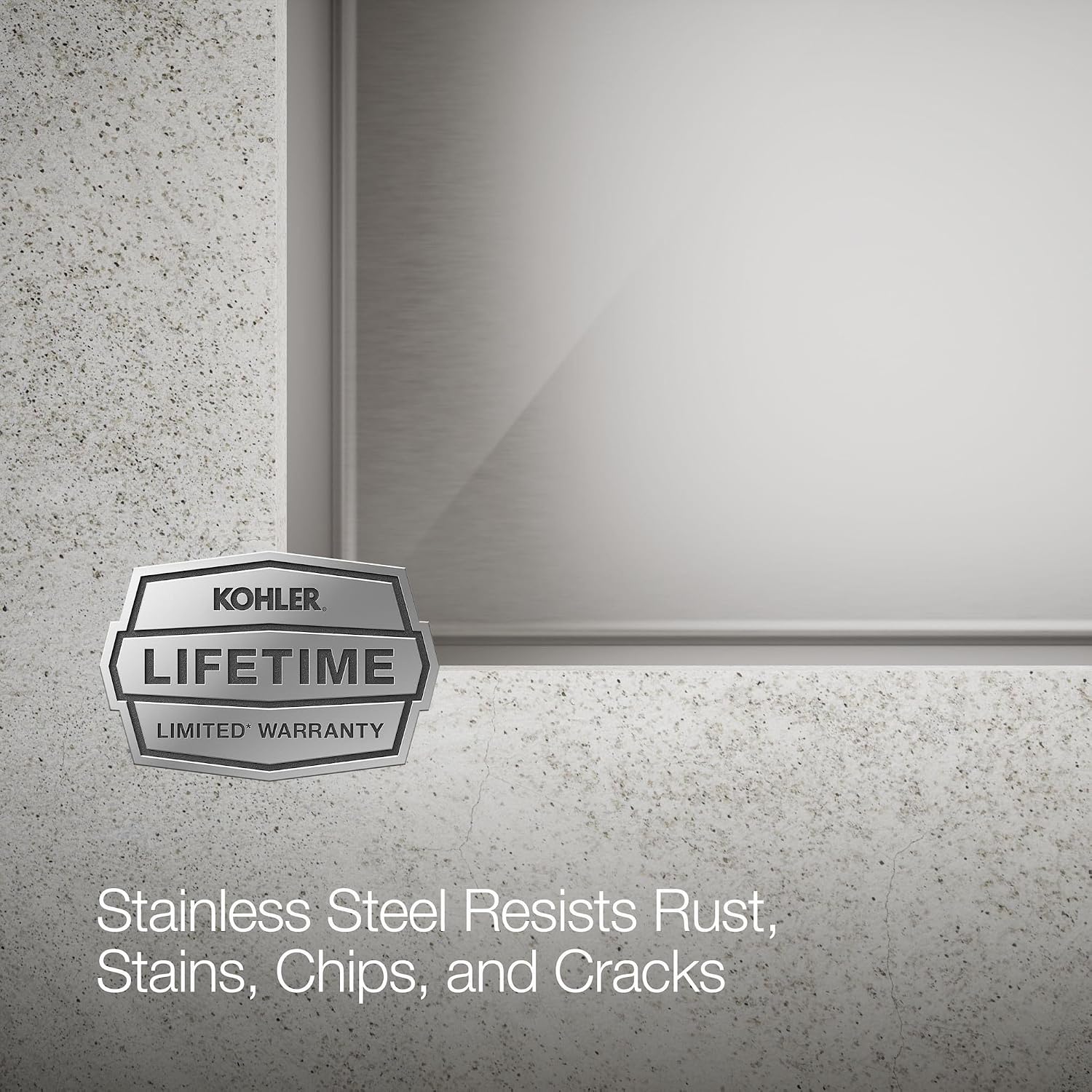 KOHLER Strive Self-Trimming Farmhouse SmartDivide