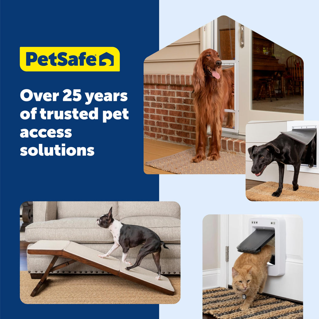 PetSafe CozyUp Folding Dog Stairs, Portable Indoor/Outdoor Pet Steps for Bed, Couch & Car, Grey, 20 Inch