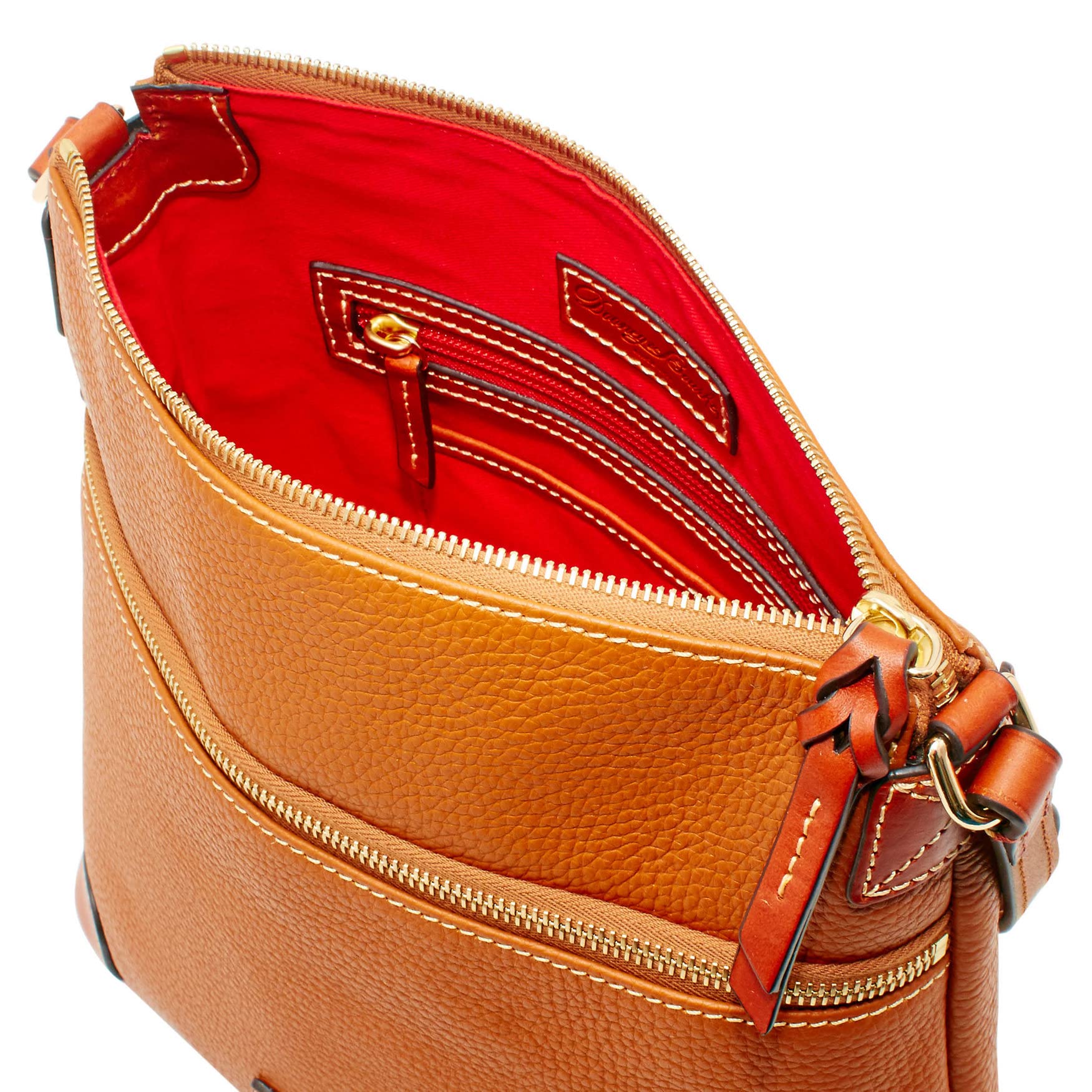 Dooney & Bourke Women's Crossbody in Pebble Grain Leather, Large Handbag with Adjustable Shoulder Strap