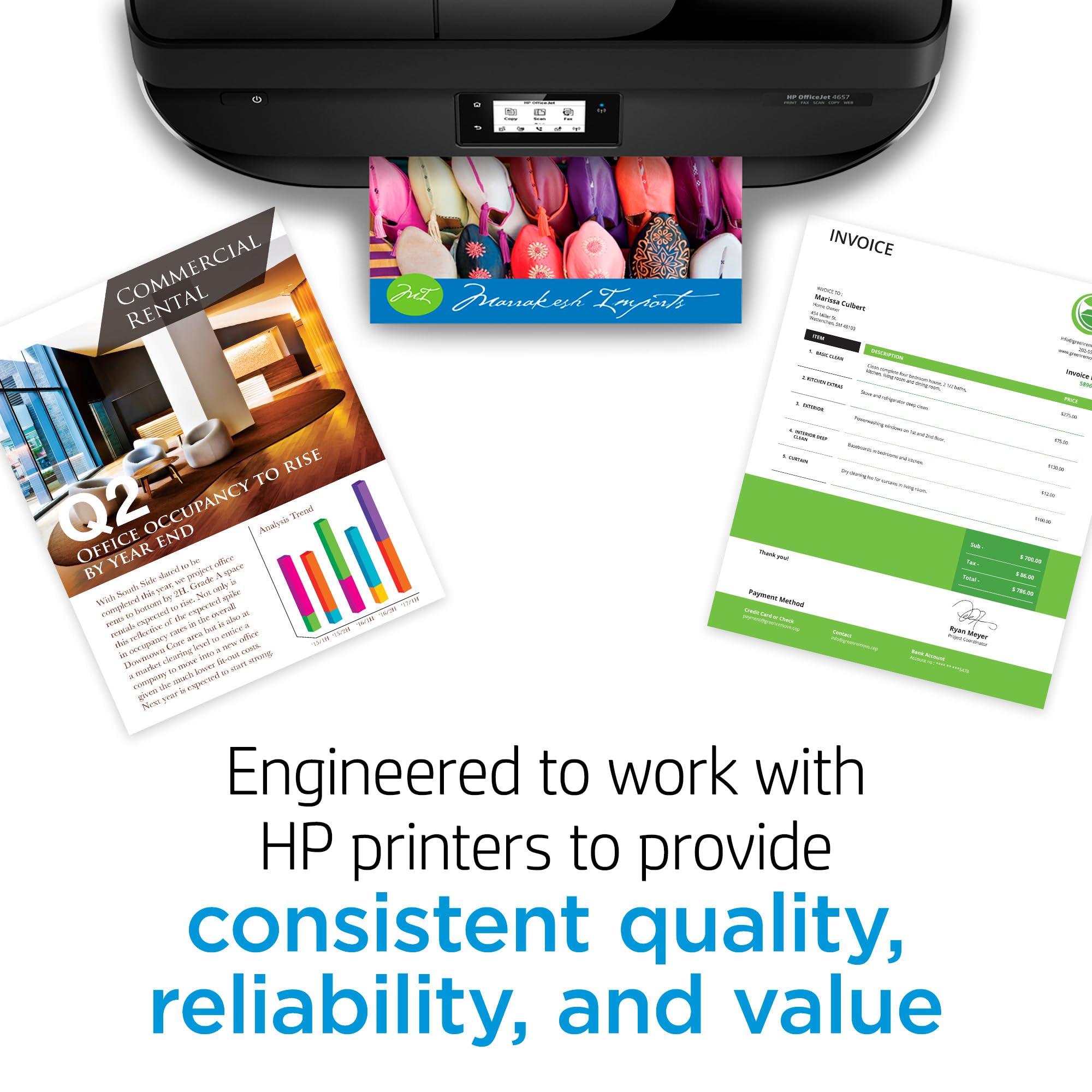 HP 67 Black Ink Cartridge Printers | Works with DeskJet 1255, 2700, 4100 and Envy 6000, 6400 Series, Eligible for Instant Ink, 3YM56AN, Pack of 24