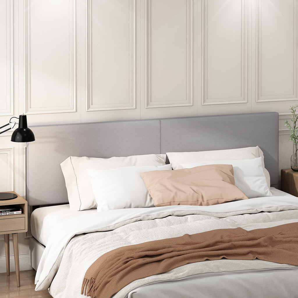 FURINNO Roanne Tufted Headboard, Twin, Black