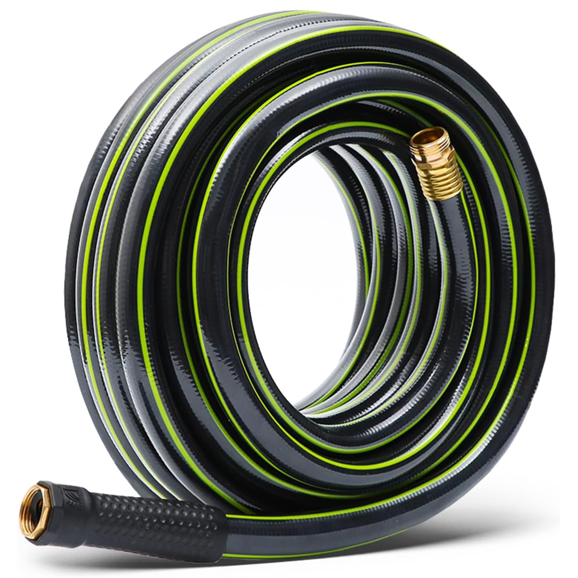Worth Leader Short Garden Hose 3/4 in. x 2 ft. - Heavy Duty Lightweight PVC Water Hose - Flexible, No Kink, Leakproof, Male to Female Fittings - 200PSI Work & 500PSI Burst, for Lawn & Commercial Use
