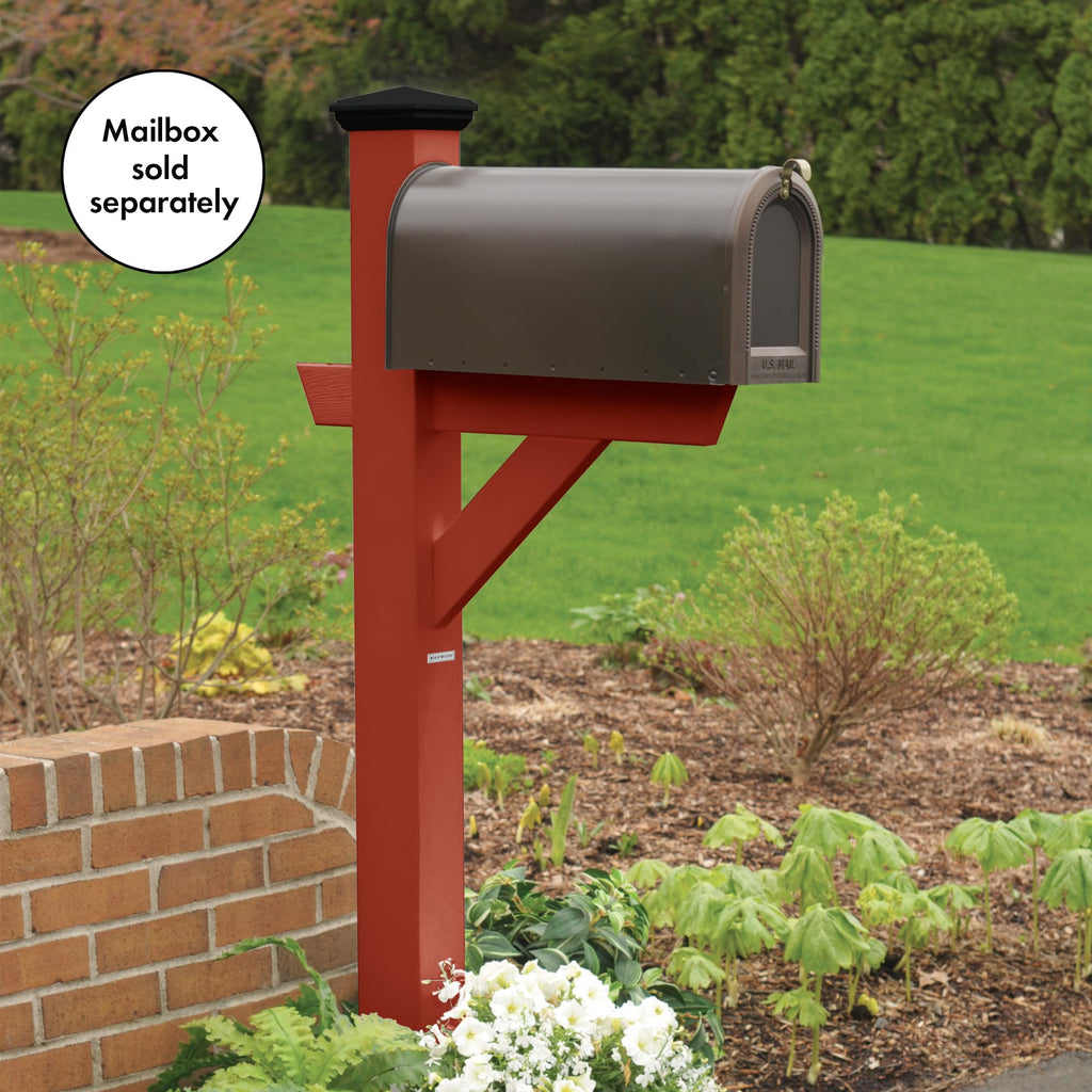 Highwood AD-MLBX1-BKE Hazelton Mailbox Post, Black