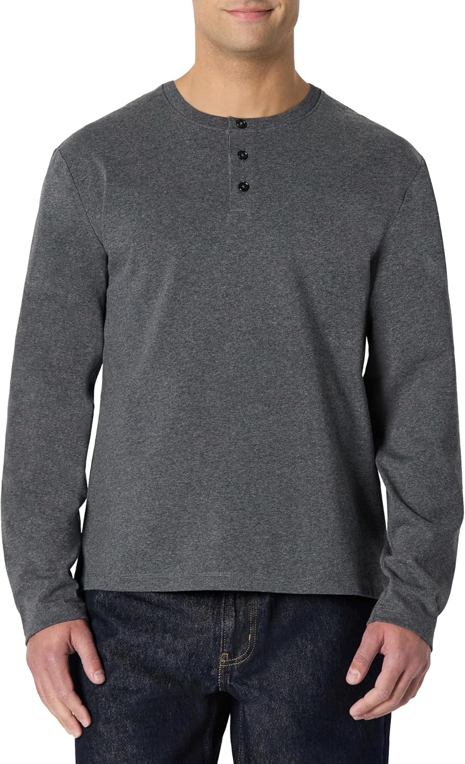 Amazon Essentials Men's Long-Sleeve Henley Shirt