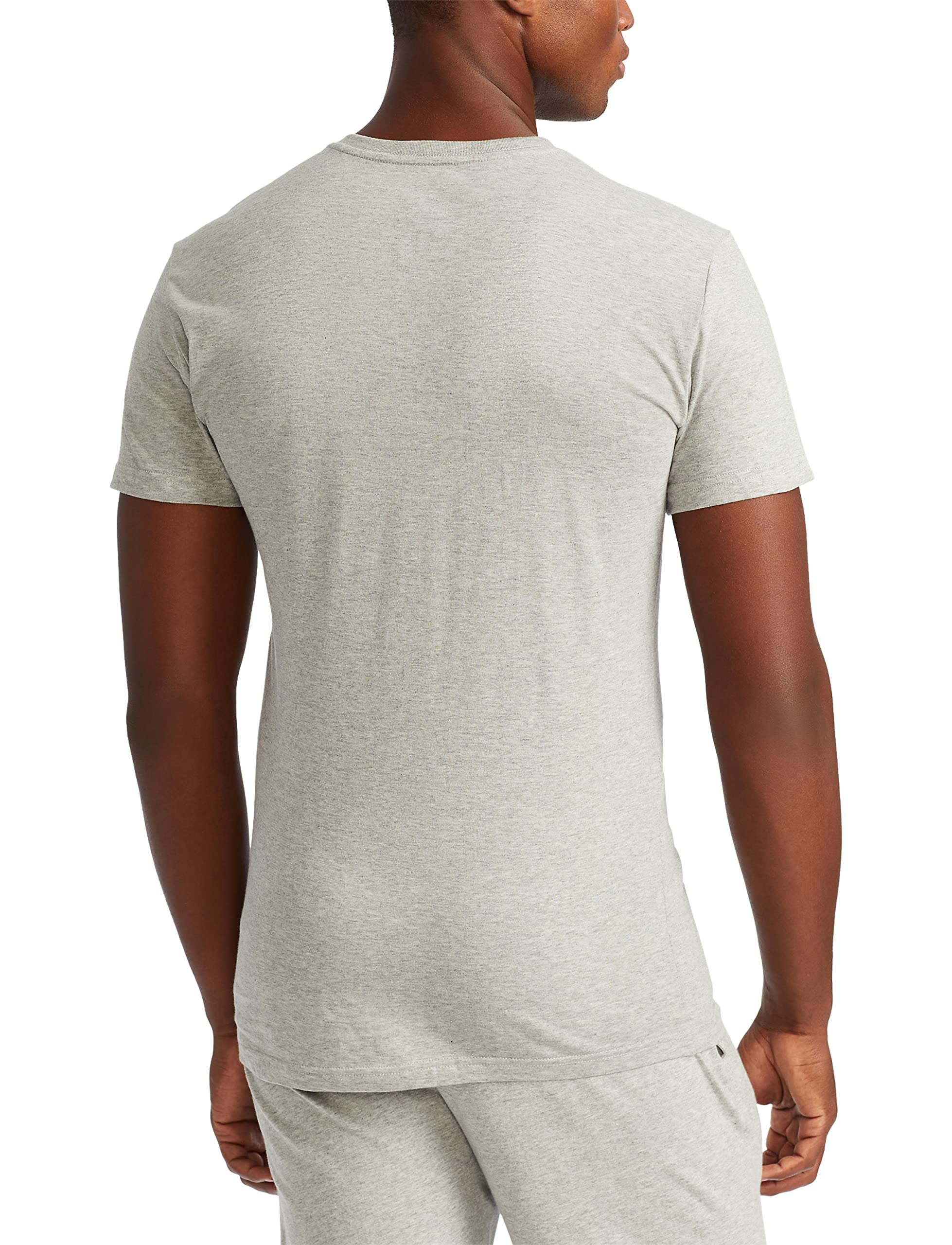 Polo Ralph Lauren Men's T-Shirt Pack, 3-Pack, Cotton Men's Clothing V-Neck Undershirt, Slim Fit Tees, Moisture-Wicking