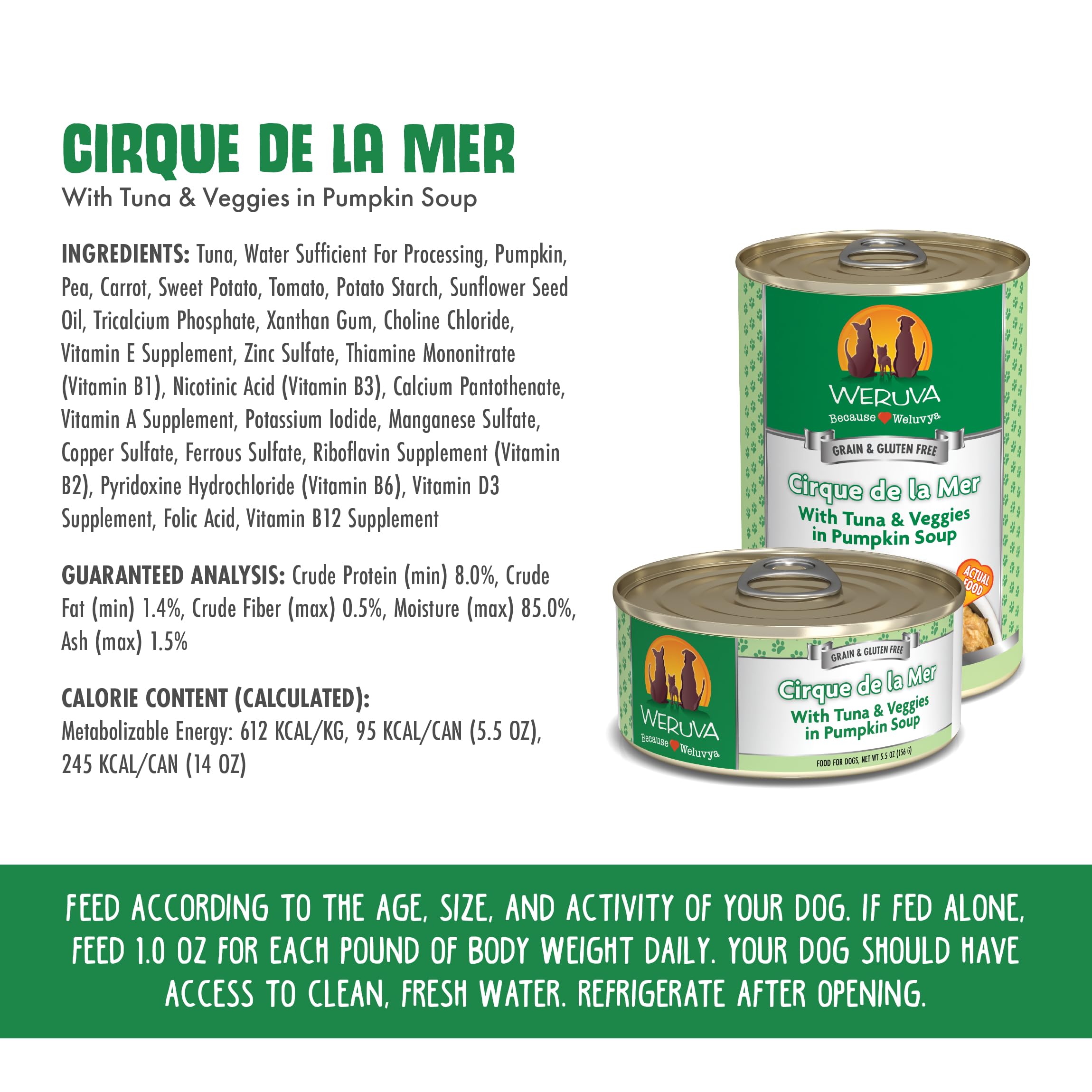 Weruva Classic Dog Food, Variety Pack, Baron's Batch, Wet Dog Food, 5.5oz Cans (Pack of 24)